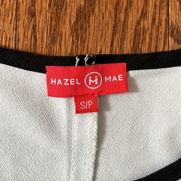 HAZEL MAE Sleeveless Top (in Black/White - Size S) - Picture 2 of 4